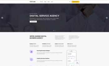JL Venture - Business product Joomla landing Template